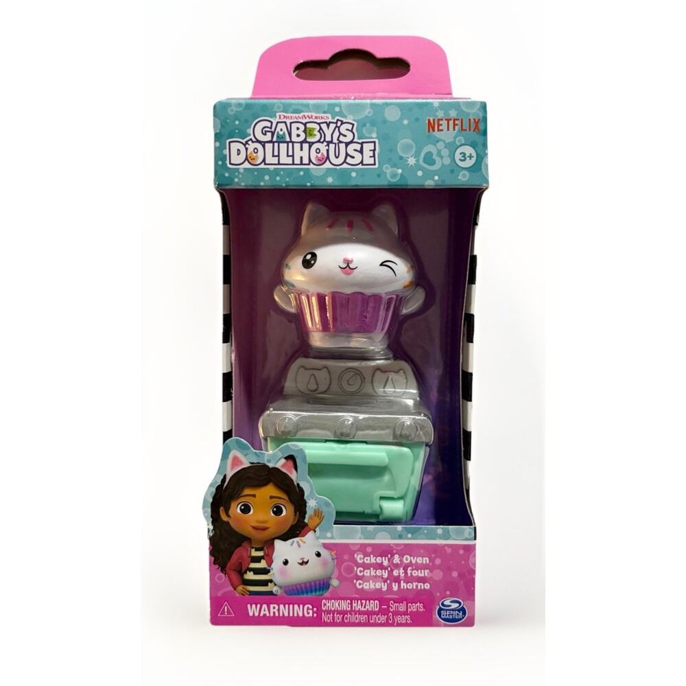 Gabby’s Dollhouse Cakey Cupcake Kitty Oven Figure Set Netflix Spin Master NEW